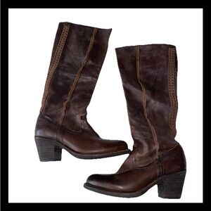 Frye Leslie Artisan Tall Leather Western Boots Women’s Size 7